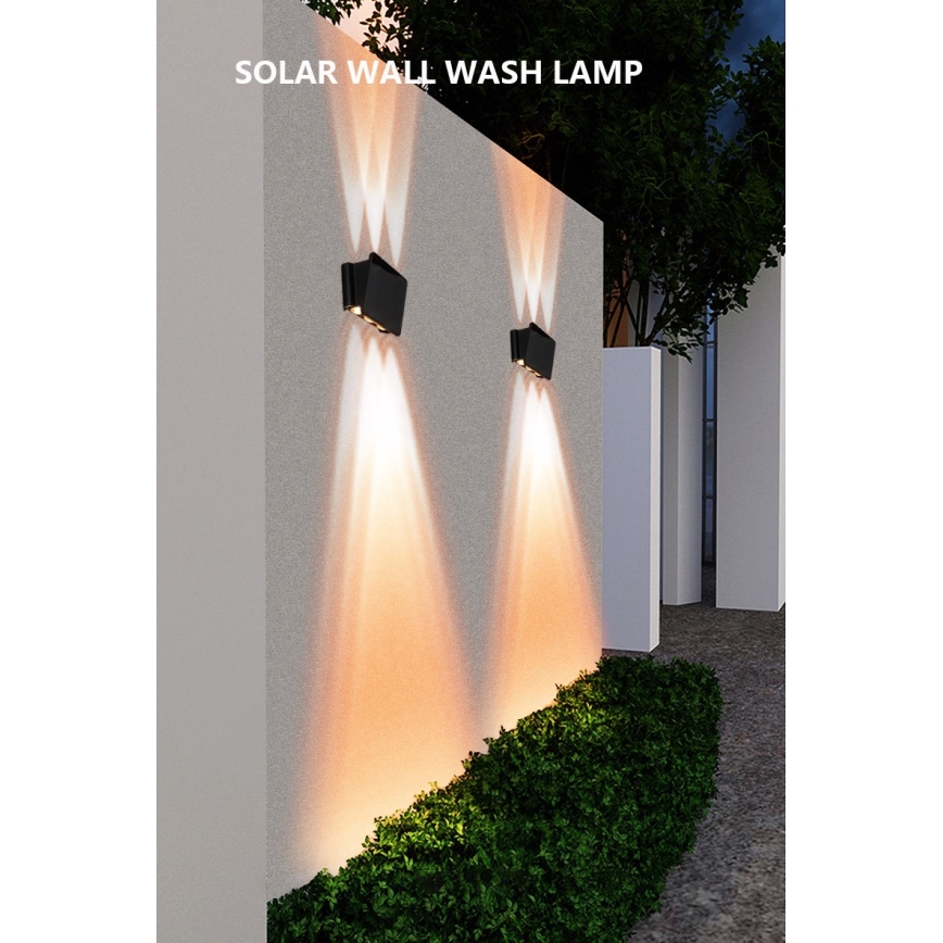 LED Solárne nástenné svietidlo so senzorom LED/2W/5V IP54 1300 mAh
