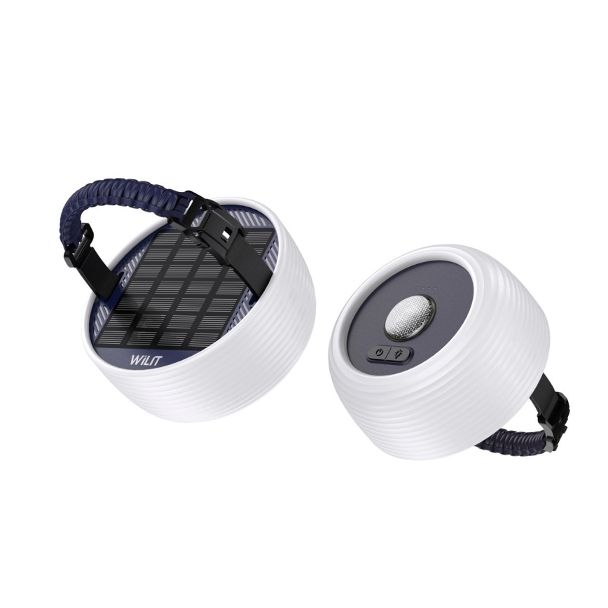 LED RGB Prenosná solárna nabíjacia lampa s LED reťazou LED/10W/5V 3600 mAh IP65 3600 mAh