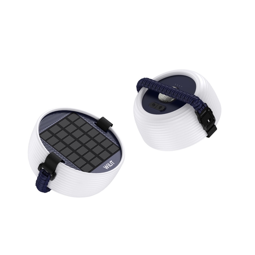 LED RGB Prenosná solárna nabíjacia lampa s LED reťazou LED/10W/5V 3600 mAh IP65 3600 mAh