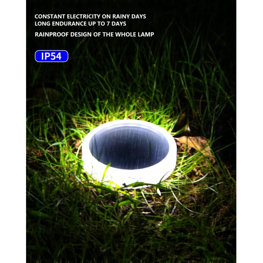 LED Vonkajšie solárne osvetlenie so senzorom LED/0,4W/3,2V IP54 500 mAh