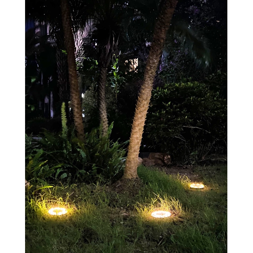 SADA 4x LED Vonkajšie solárne osvetlenie so senzorom LED/0,048W/2V IP68 600 mAh