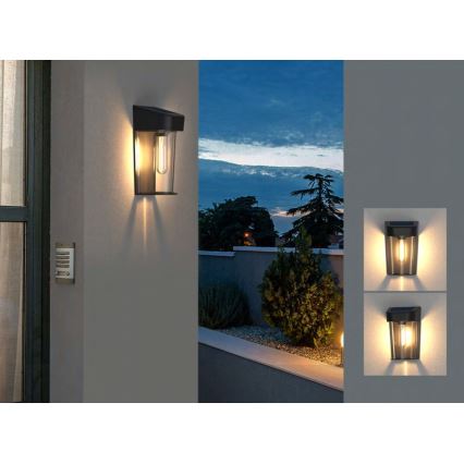 LED Solárne nástenné svietidlo so senzorom LED/2V IP44 600 mAh