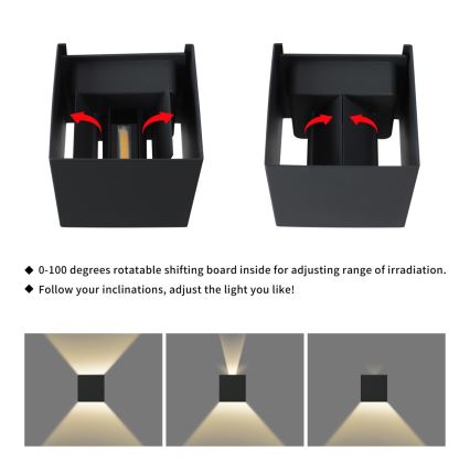 Immax 08510L - LED vonkajšie nástenné svietidlo DICE LED/6W/230V 3000K IP65