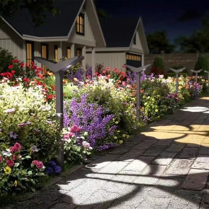 LED solárna lampa so senzorom SUN BUTTERFLY LED/1,5W/3,7V 3000/6000K IP65 1500 mAh