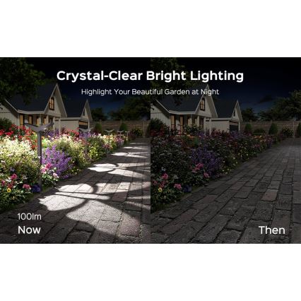 LED solárna lampa so senzorom SUN BUTTERFLY LED/1,5W/3,7V 3000/6000K IP65 1500 mAh