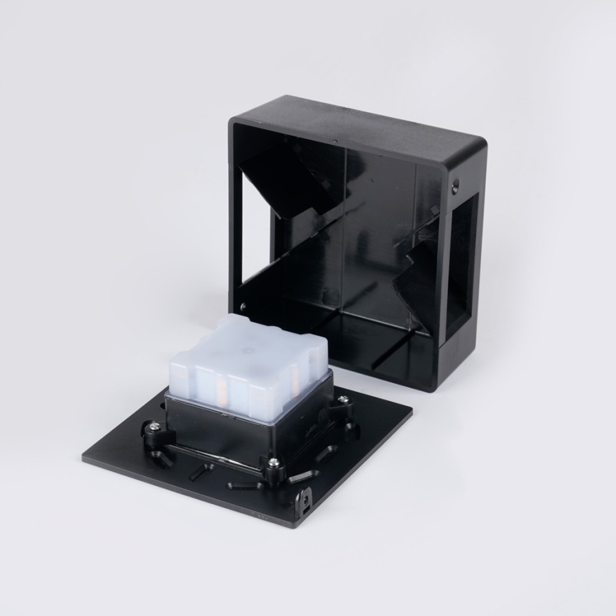 LED Vonkajšie nástenné svietidlo LUXLINE 6W/230V 3000K IP54 čierne