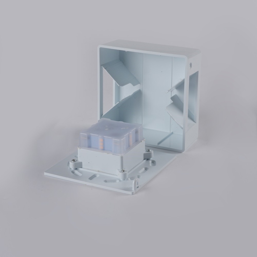 LED vonkajšie nástenné svietidlo LUXLINE 6W/230V 3000K IP54 biele