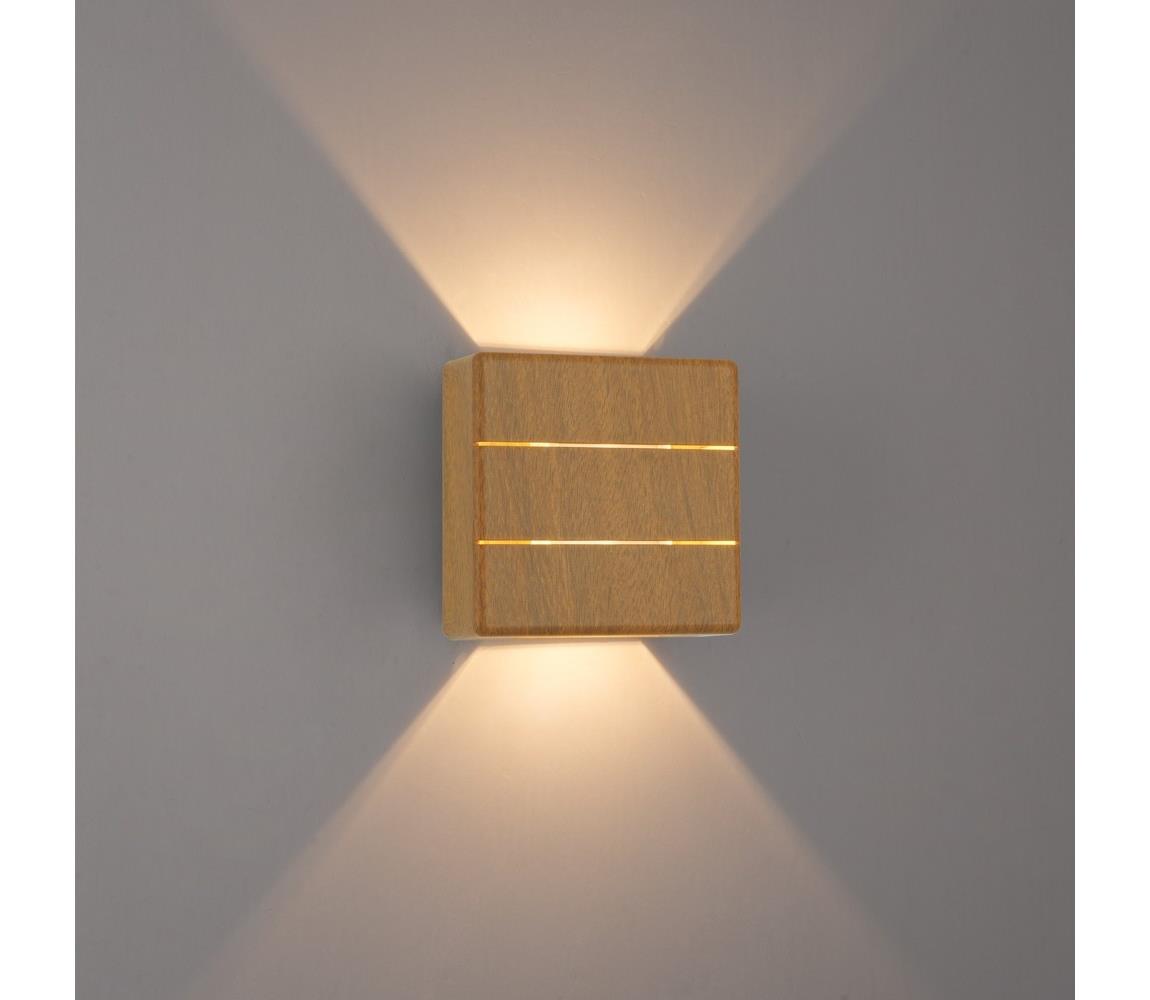 08522L - LED vonkajšie nástenné svietidlo LUXLINE LED/6W/230V 3000K IP54 dub 08522L