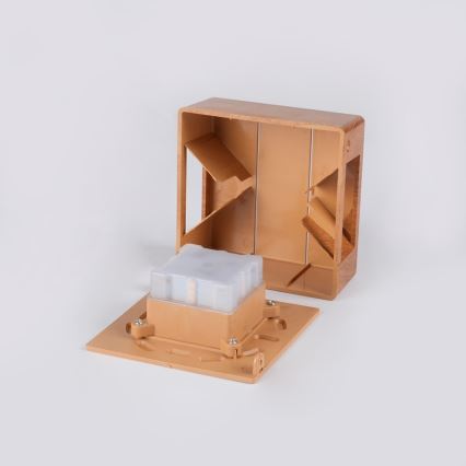 LED vonkajšie nástenné svietidlo LUXLINE 6W/230V 3000K IP54 orech