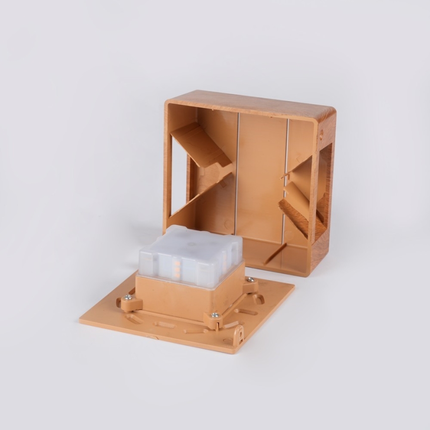 LED vonkajšie nástenné svietidlo LUXLINE 6W/230V 3000K IP54 orech