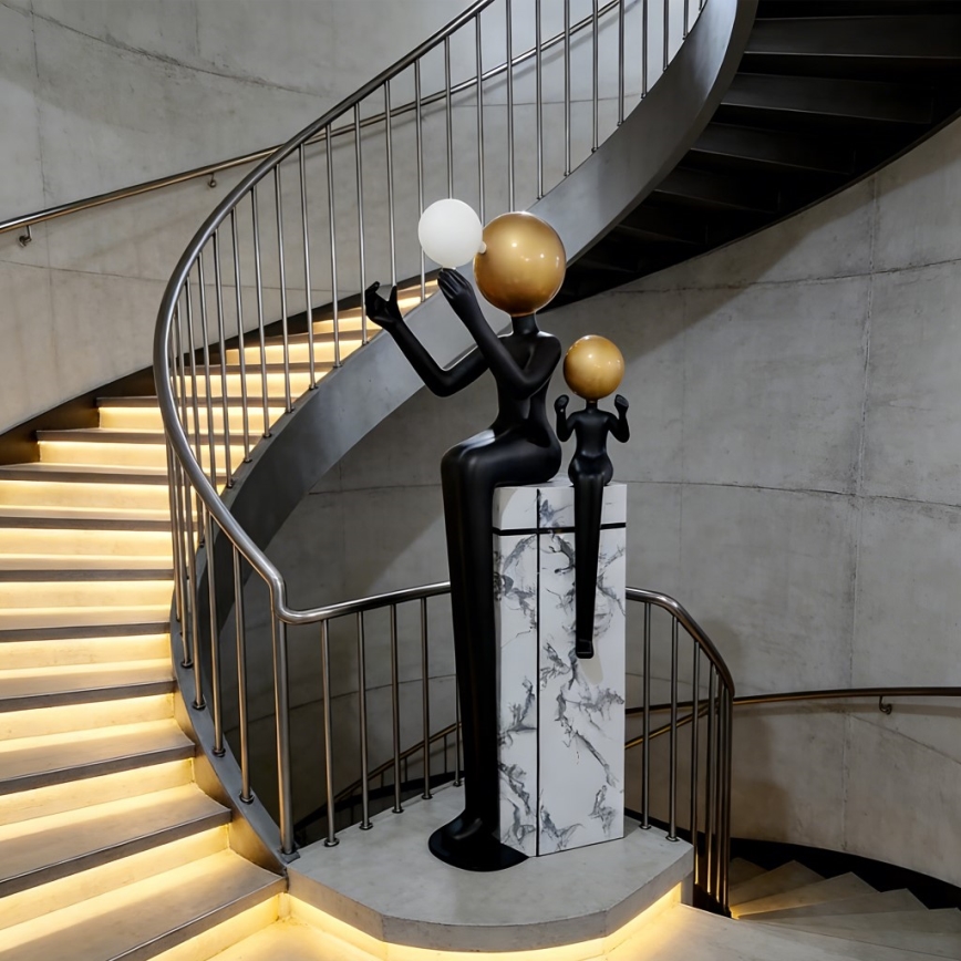 Stojacia lampa SILUETTE 1xE27/40W/230V 160 cm Aura