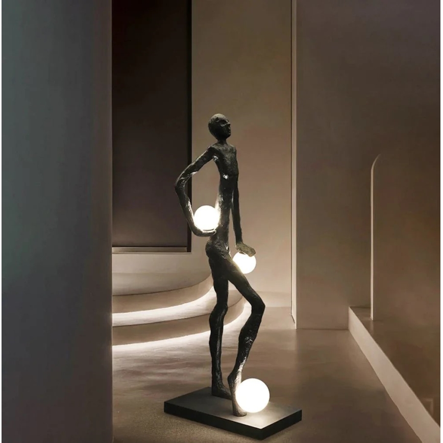 Stojacia lampa SILUETTE 3xE27/60W/230V 185 cm Aura