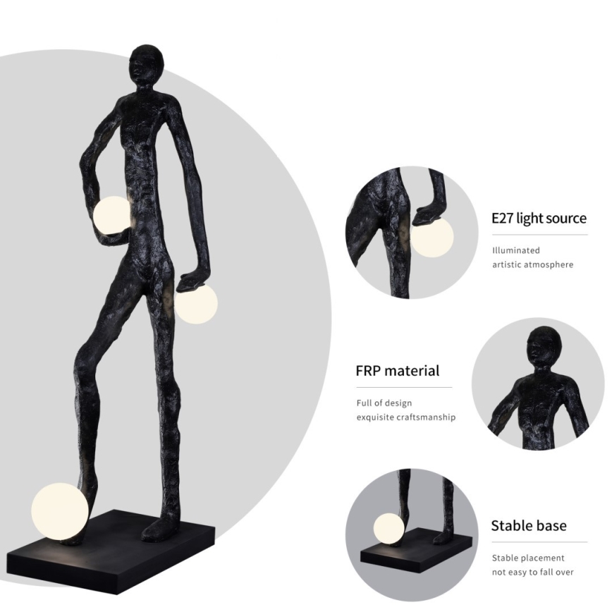 Stojacia lampa SILUETTE 3xE27/60W/230V 185 cm Aura