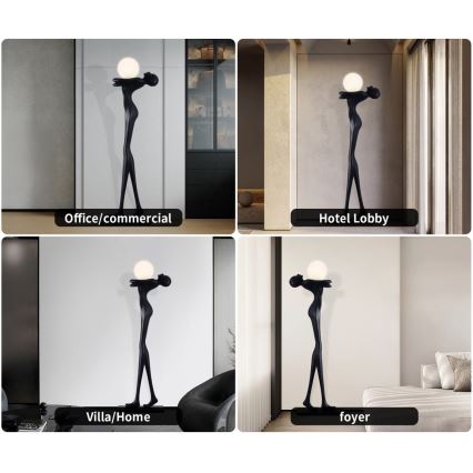 Stojacia lampa SILUETTE 1xE27/25W/230V 175 cm Human Woman