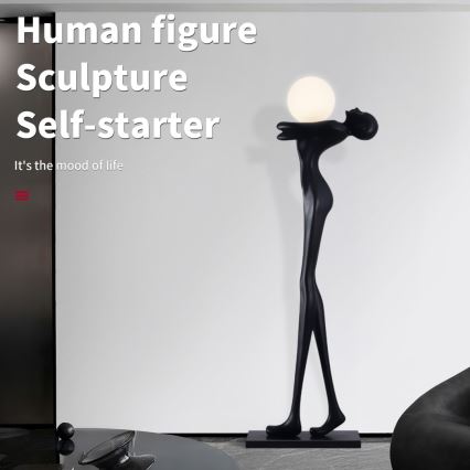 Stojacia lampa SILUETTE 1xE27/25W/230V 175 cm Human Woman