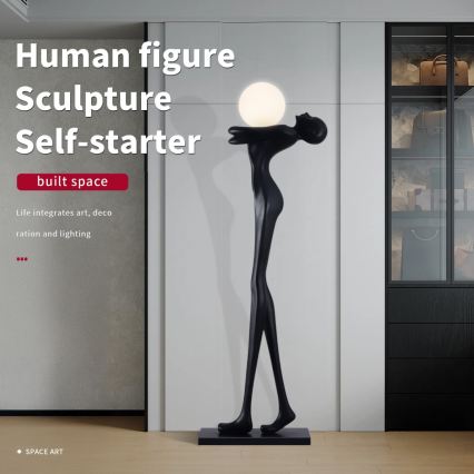Stojacia lampa SILUETTE 1xE27/25W/230V 175 cm Human Woman