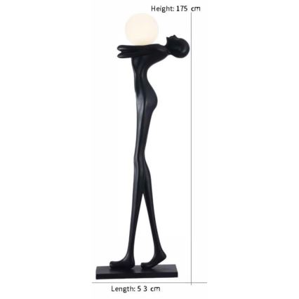 Stojacia lampa SILUETTE 1xE27/25W/230V 175 cm Human Woman