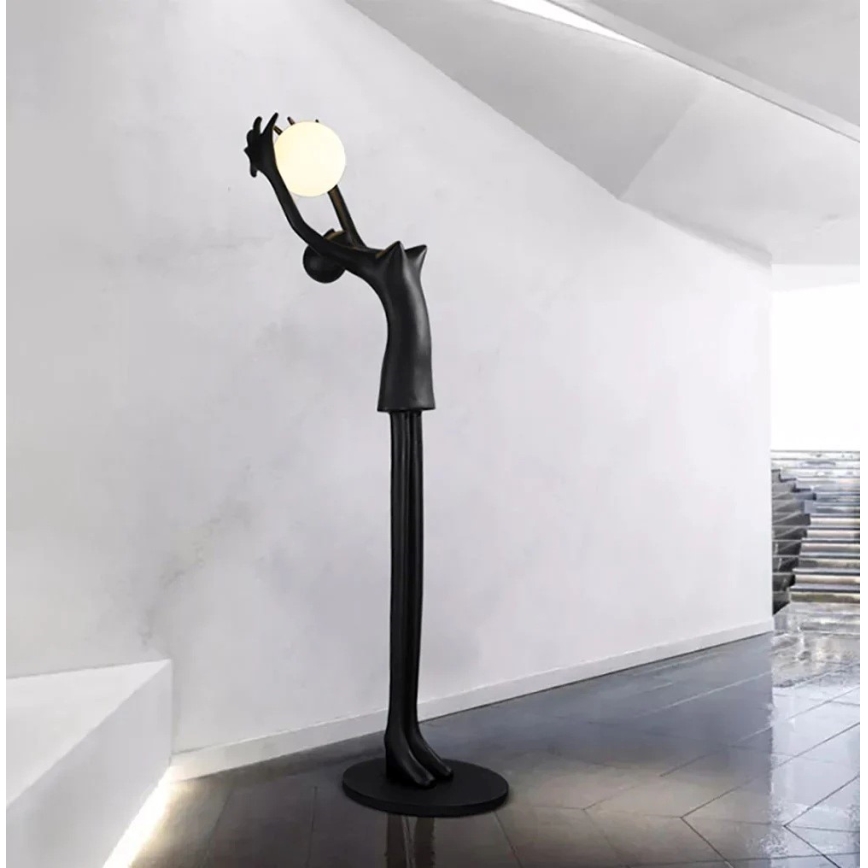 Stojacia lampa SILUETTE 1xE27/25W/230V 210 cm Human Girl
