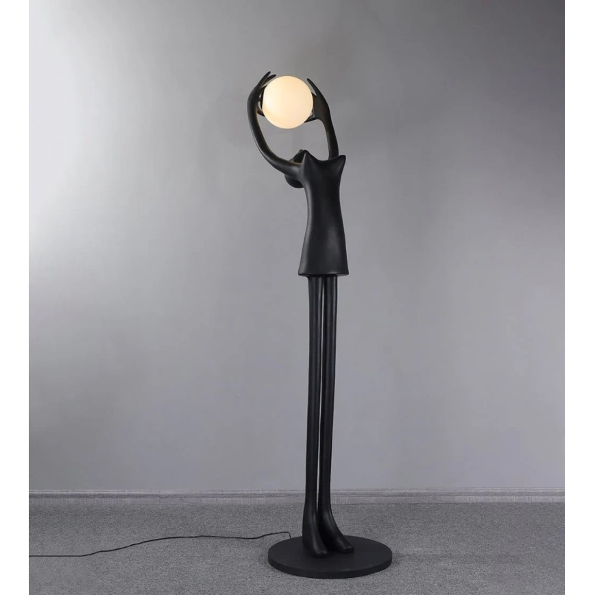 Stojacia lampa SILUETTE 1xE27/25W/230V 210 cm Human Girl
