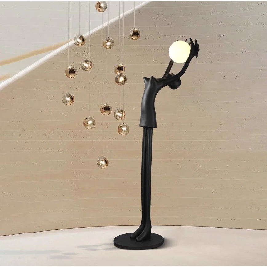 Stojacia lampa SILUETTE 1xE27/25W/230V 210 cm Human Girl