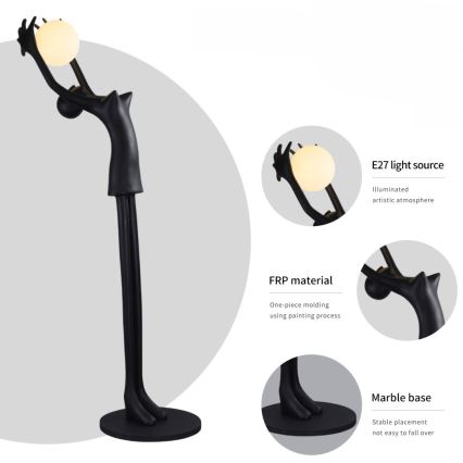 Stojacia lampa SILUETTE 1xE27/25W/230V 210 cm Human Girl
