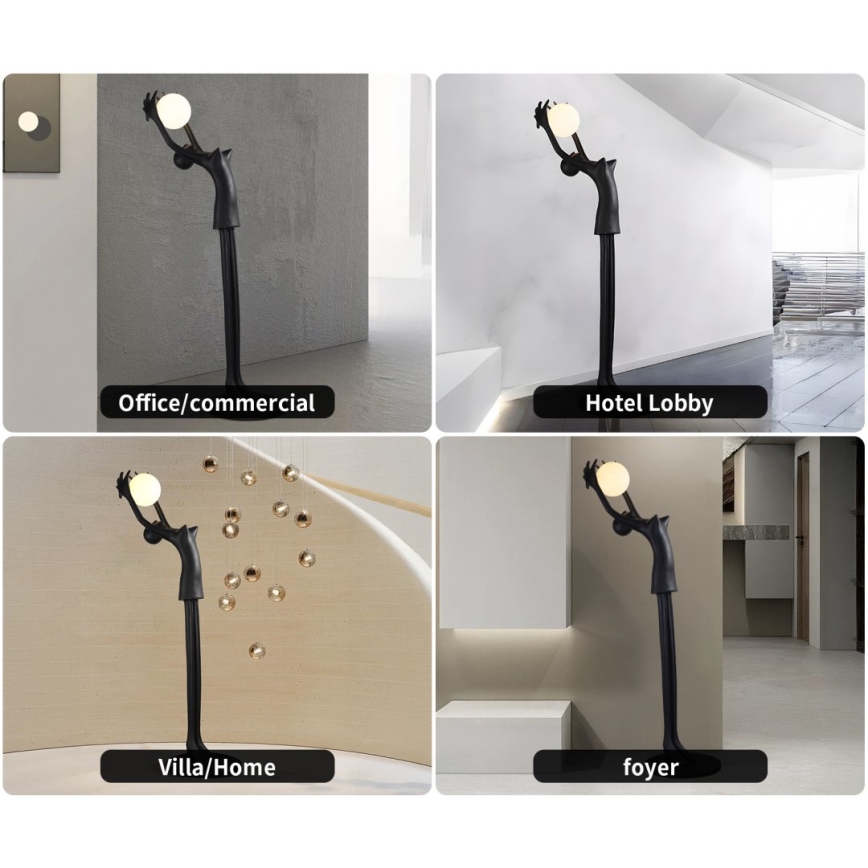 Stojacia lampa SILUETTE 1xE27/25W/230V 210 cm Human Girl