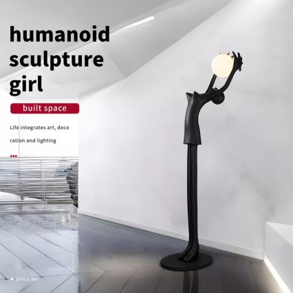 Stojacia lampa SILUETTE 1xE27/25W/230V 210 cm Human Girl
