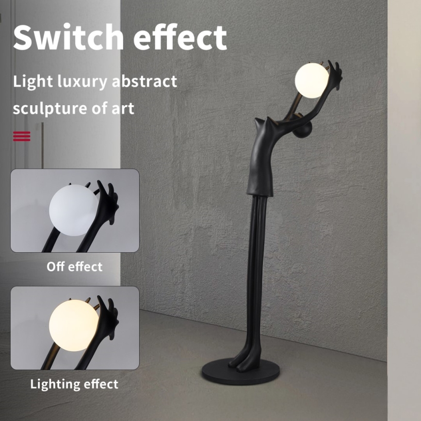 Stojacia lampa SILUETTE 1xE27/25W/230V 210 cm Human Girl