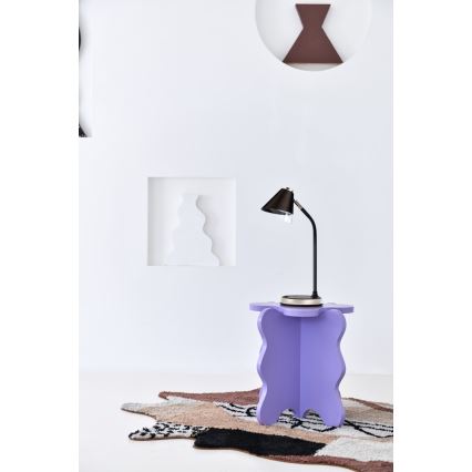 LED Stmievateľná stolná lampa s bezdrôtovým nabíjaním FINCH LED/9W/12/230V šedá/lesklý chróm