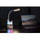LED RGBW Stmievateľná stolná lampa s držiakom na ceruzky FALCON LED/10W/5V