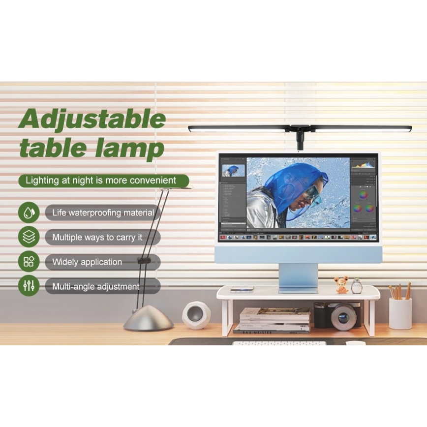 LED Flexibilné stmievateľné osvetlenie monitora OFFICE LED/24W/230V 2700-6300K CRI 95