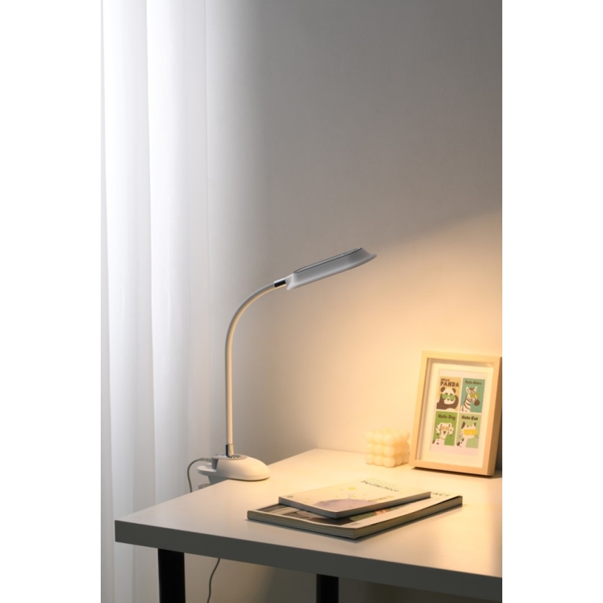 LED+CCT Stmievateľná stolová lampa s klipom CLIP LED/7,5W/230V 3000/4200/5000K biela