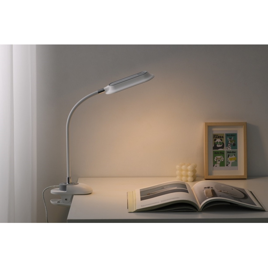 LED+CCT Stmievateľná stolová lampa s klipom CLIP LED/7,5W/230V 3000/4200/5000K biela
