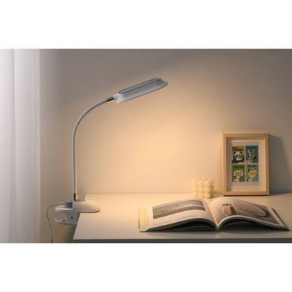 LED+CCT Stmievateľná stolová lampa s klipom CLIP LED/7,5W/230V 3000/4200/5000K biela