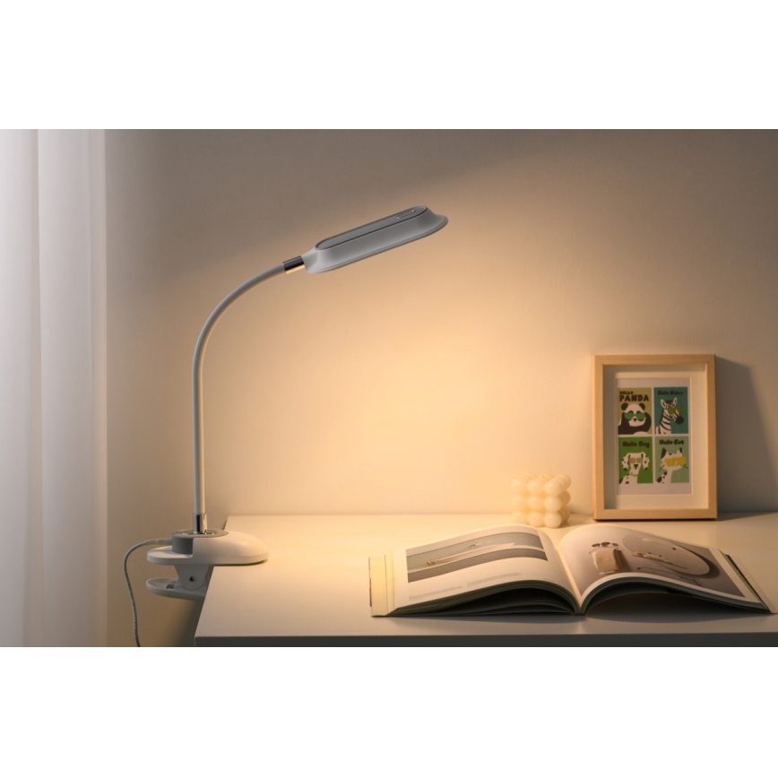 LED+CCT Stmievateľná stolová lampa s klipom CLIP LED/7,5W/230V 3000/4200/5000K biela