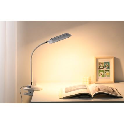 LED+CCT Stmievateľná stolová lampa s klipom CLIP LED/7,5W/230V 3000/4200/5000K biela