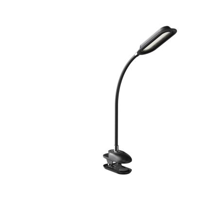 LED+CCT Stmievateľná stolná lampa s klipom CLIP LED/7,5W/230V 3000/4200/5000K čierna