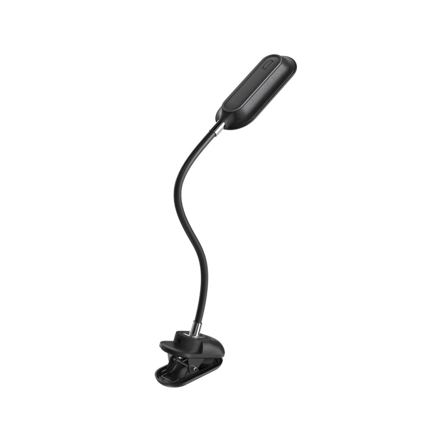LED+CCT Stmievateľná stolná lampa s klipom CLIP LED/7,5W/230V 3000/4200/5000K čierna