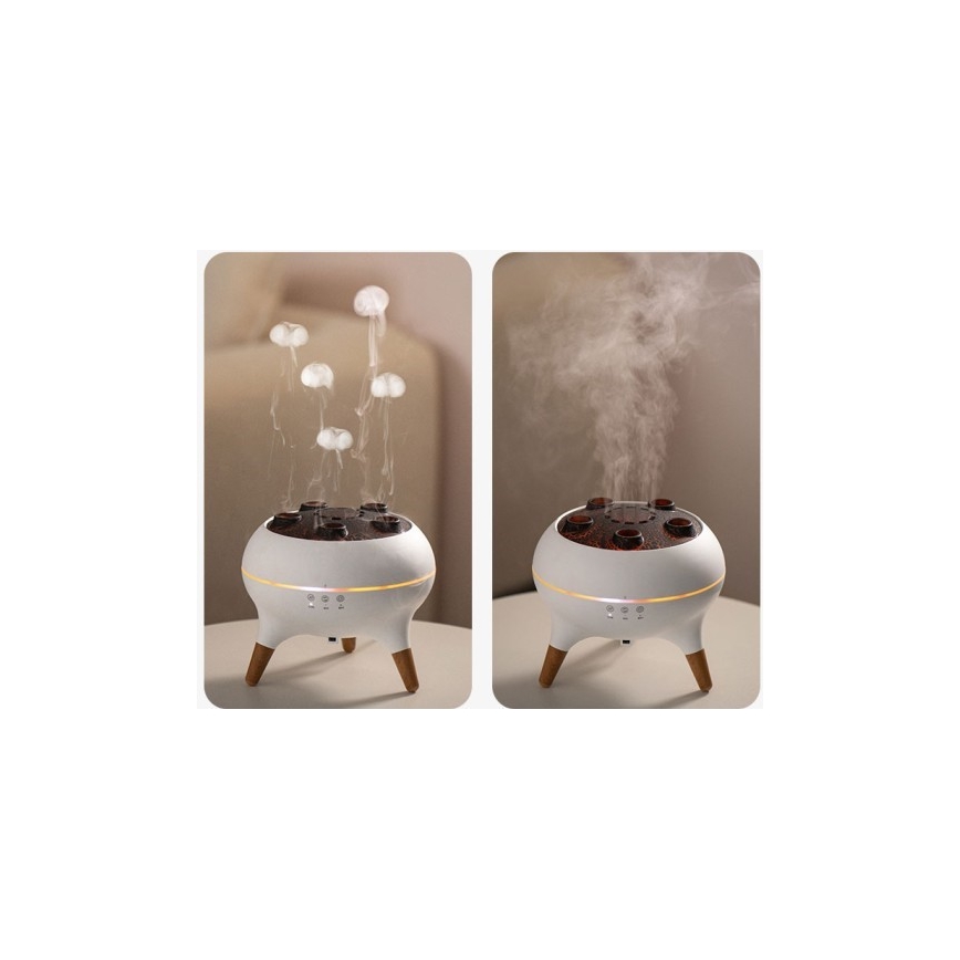 Immax 09104L - Aroma difuzér a zvlhčovač vzduchu JELLYFISH LED/11W/5V