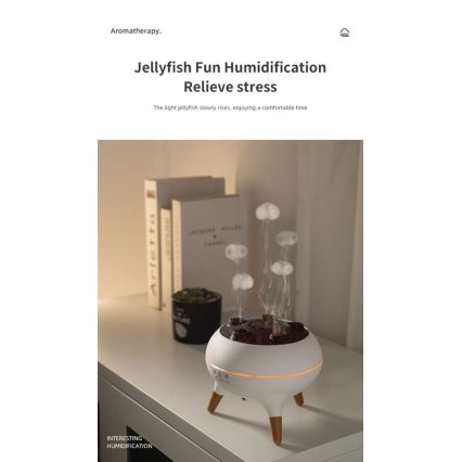 Immax 09104L - Aroma difuzér a zvlhčovač vzduchu JELLYFISH LED/11W/5V