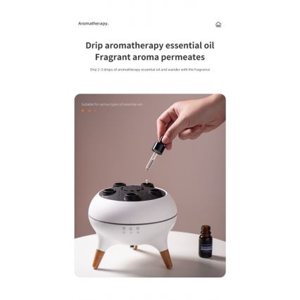 Immax 09104L - Aroma difuzér a zvlhčovač vzduchu JELLYFISH LED/11W/5V