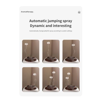 Immax 09104L - Aroma difuzér a zvlhčovač vzduchu JELLYFISH LED/11W/5V