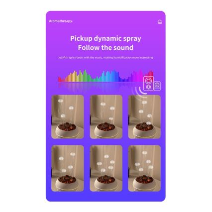 Immax 09104L - Aroma difuzér a zvlhčovač vzduchu JELLYFISH LED/11W/5V