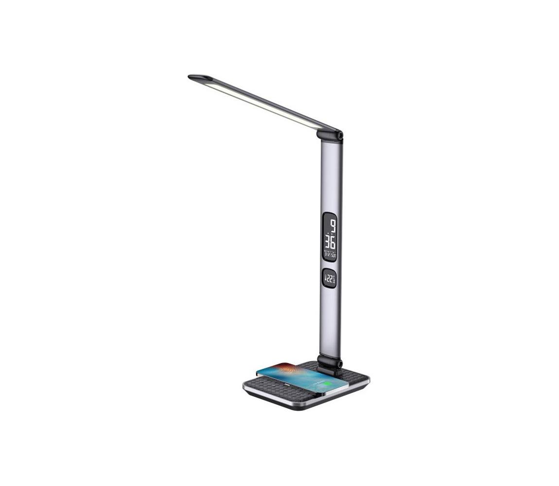 09105L - LED+CCT stmievateľná stolná lampa s bezdrôtovým nabíjaním Qi IDEAL 8,5W/230V 09105L