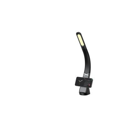 LED Stmievateľná stolná lampa s bezdrôtovým nabíjaním MAGIC LED/5W/230V čierna