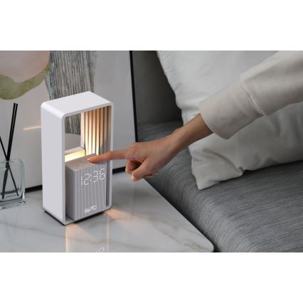 LED Stolná lampa s budíkom a nabíjaním CALM LED/3,5W/5V