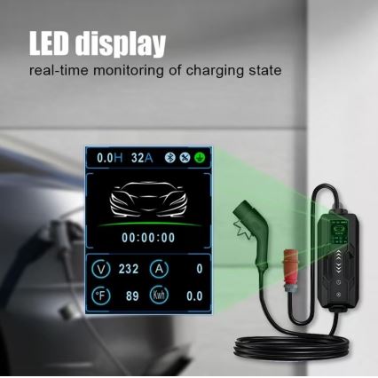 Immax - Cestovná nabíjacia stanica EV pre elektromobily AC Type 2 16A/380V 11kW + zástrčka 230V, 3,7kW 5m + puzdro