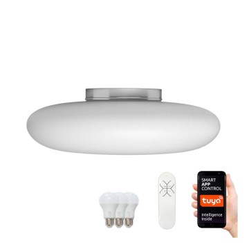 Immax NEO 07061L-LED RGBW Stmievateľné stropné svietidlo FUENTE 3xE27/8,5W/100-240V Tuya + diaľkové ovládanie