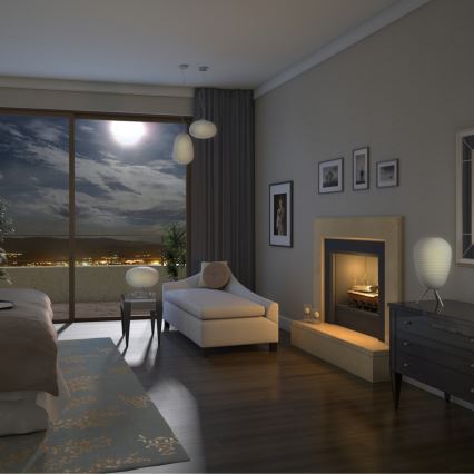 Immax NEO - LED Stmievateľný luster na lanku RGB COCONO 1xE27/8,5W/100-240V