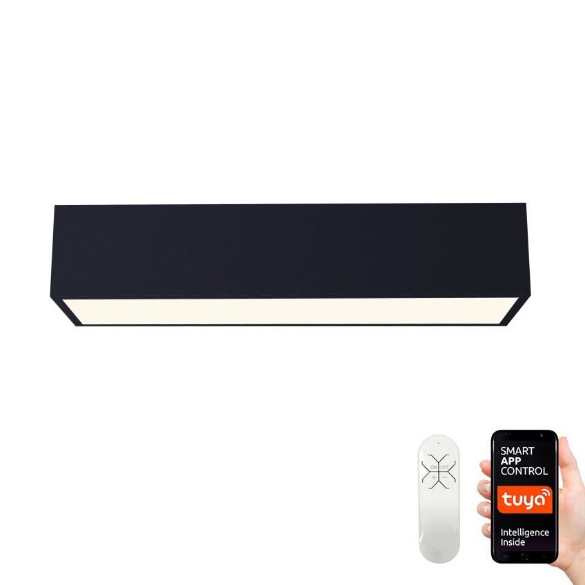 Immax NEO 07074-60 - LED Stmievateľné stropné svietidlo CANTO LED/34W/230V čierna Tuya + diaľkové ovládanie